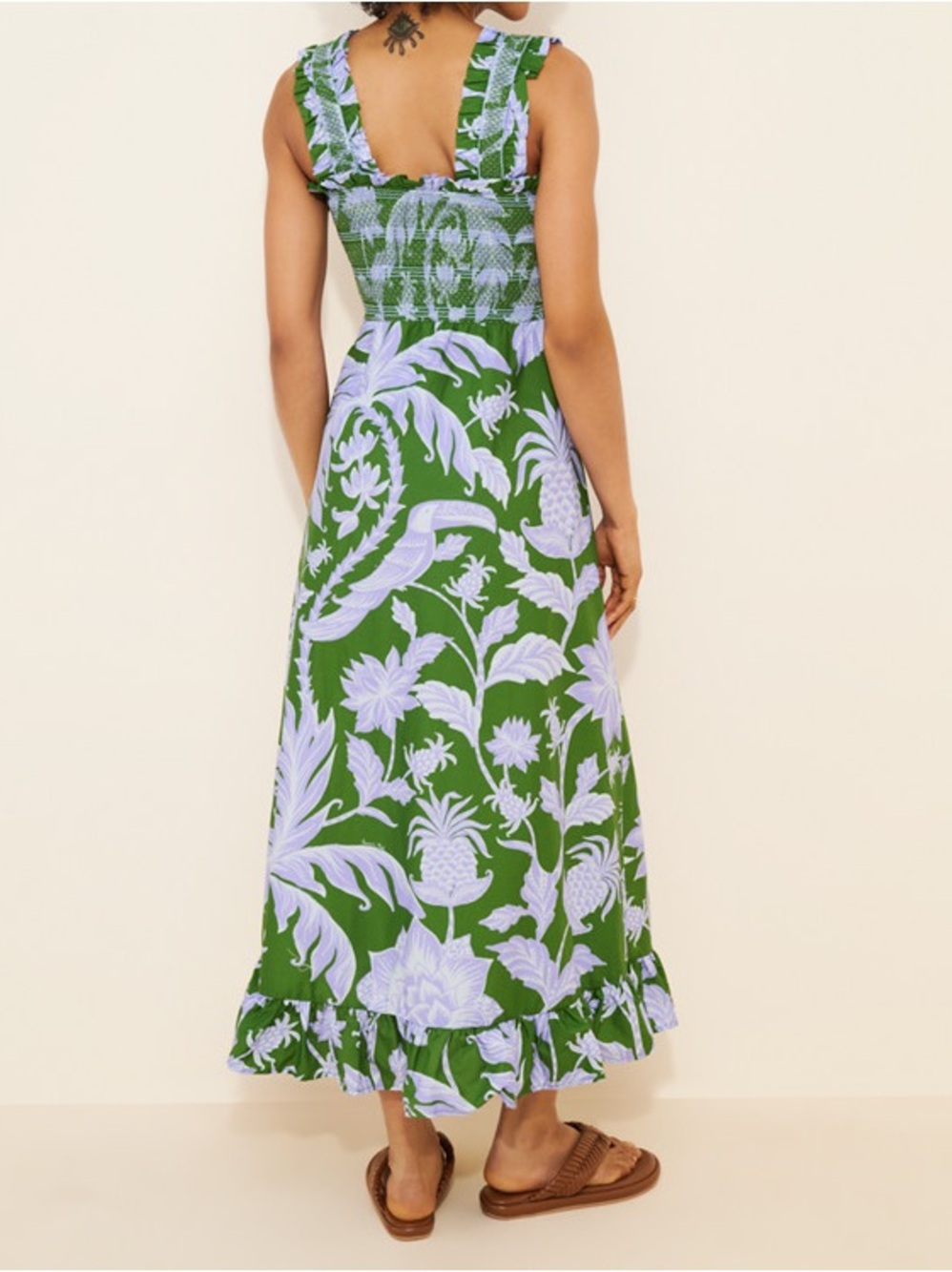 Farm rio Tropical Swing Sleeveless Maxi Dress Size M - Picture 5 of 9